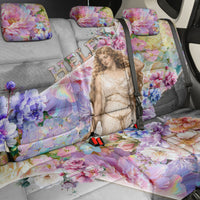 Helen Of Troy Back Car Seat Cover Ancient Greek Mythology Floral Goddess Portrait