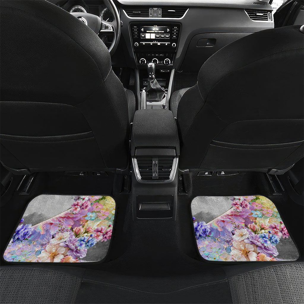 Helen Of Troy Car Mats Ancient Greek Mythology Floral Goddess Portrait