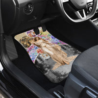 Helen Of Troy Car Mats Ancient Greek Mythology Floral Goddess Portrait