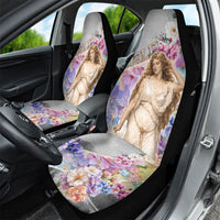Helen Of Troy Car Seat Cover Ancient Greek Mythology Floral Goddess Portrait