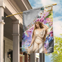 Helen Of Troy Garden Flag Ancient Greek Mythology Floral Goddess Portrait