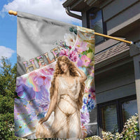 Helen Of Troy Garden Flag Ancient Greek Mythology Floral Goddess Portrait