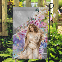 Helen Of Troy Garden Flag Ancient Greek Mythology Floral Goddess Portrait