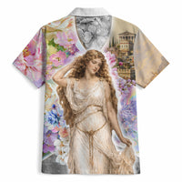 Helen Of Troy Hawaiian Shirt Ancient Greek Mythology Floral Goddess Portrait