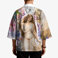 Helen Of Troy Kimono Ancient Greek Mythology Floral Goddess Portrait