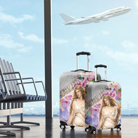 Helen Of Troy Luggage Cover Ancient Greek Mythology Floral Goddess Portrait