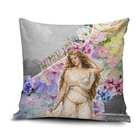 Helen Of Troy Pillow Cover Ancient Greek Mythology Floral Goddess Portrait