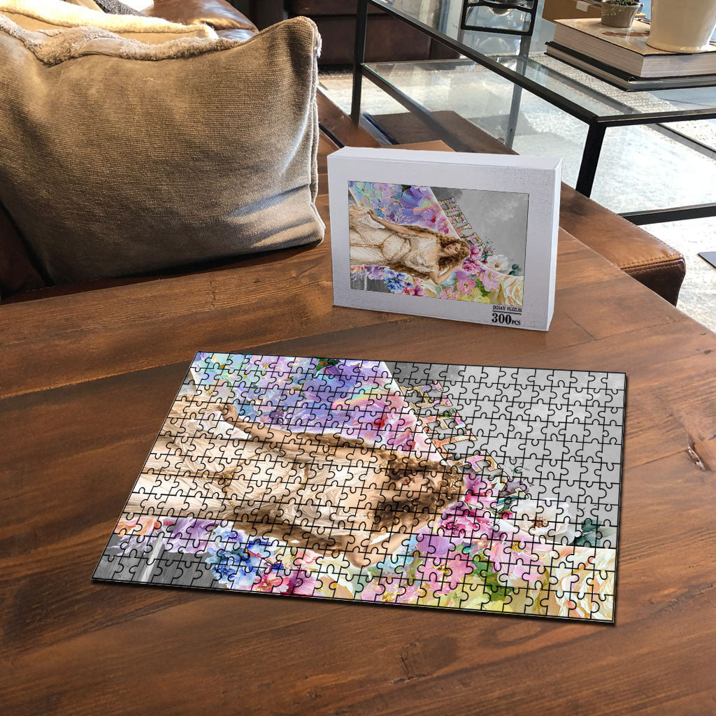 Helen Of Troy Puzzle Ancient Greek Mythology Floral Goddess Portrait