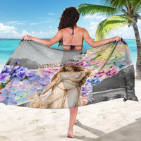Helen Of Troy Sarong Ancient Greek Mythology Floral Goddess Portrait