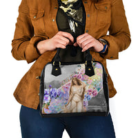 Helen Of Troy Shoulder Handbag Ancient Greek Mythology Floral Goddess Portrait