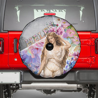 Helen Of Troy Spare Tire Cover Ancient Greek Mythology Floral Goddess Portrait