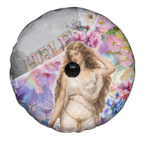 Helen Of Troy Spare Tire Cover Ancient Greek Mythology Floral Goddess Portrait