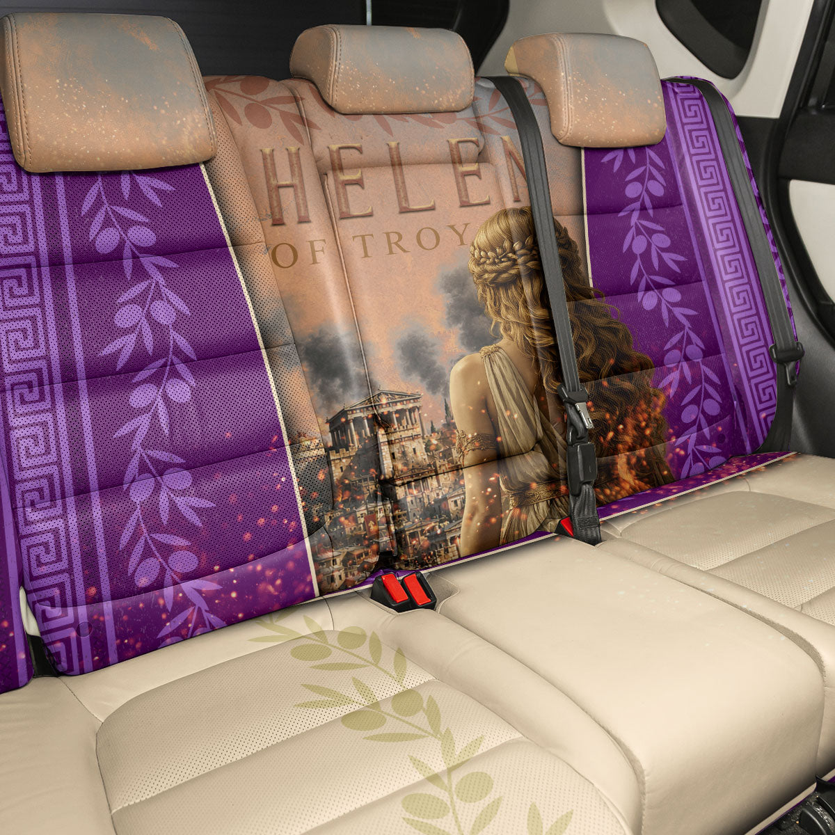 Helen Of Troy Back Car Seat Cover Ancient Greek Mythology Trojan War