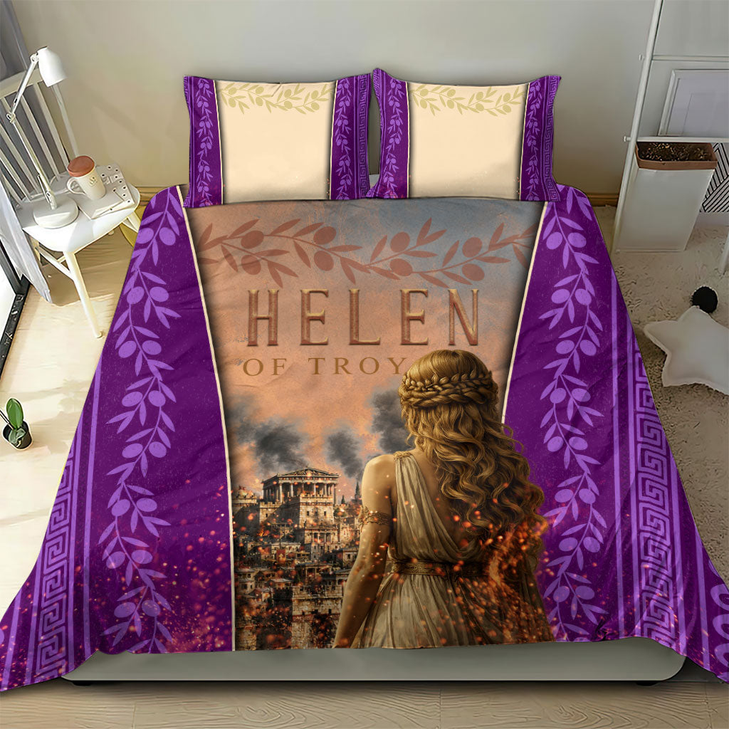 Helen Of Troy Bedding Set Ancient Greek Mythology Trojan War
