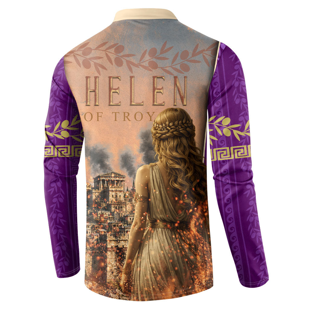 Helen Of Troy Button Sweatshirt Ancient Greek Mythology Trojan War