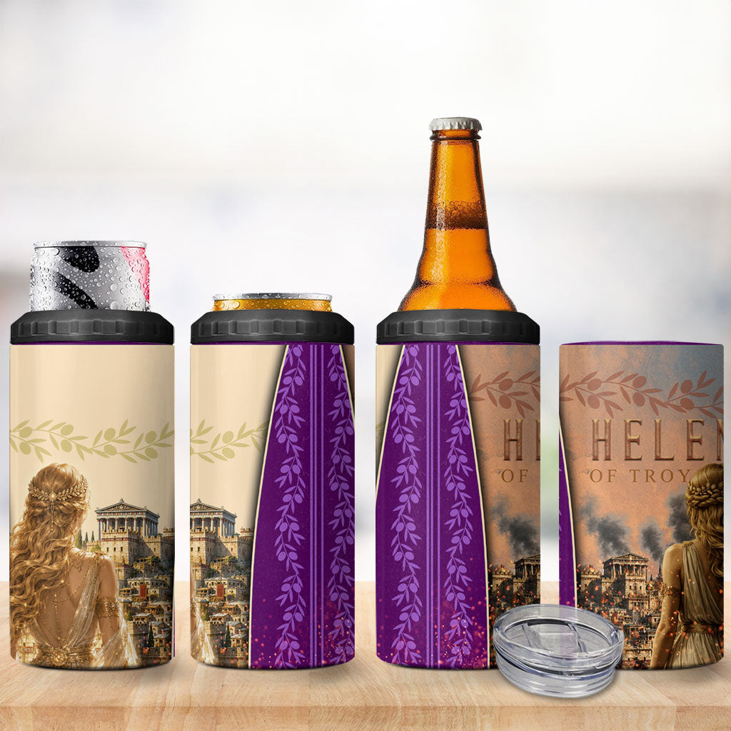 Helen Of Troy 4 in 1 Can Cooler Tumbler Ancient Greek Mythology Trojan War
