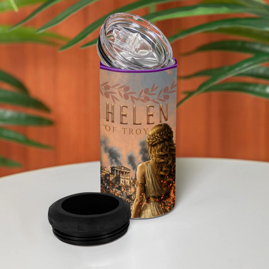 Helen Of Troy 4 in 1 Can Cooler Tumbler Ancient Greek Mythology Trojan War
