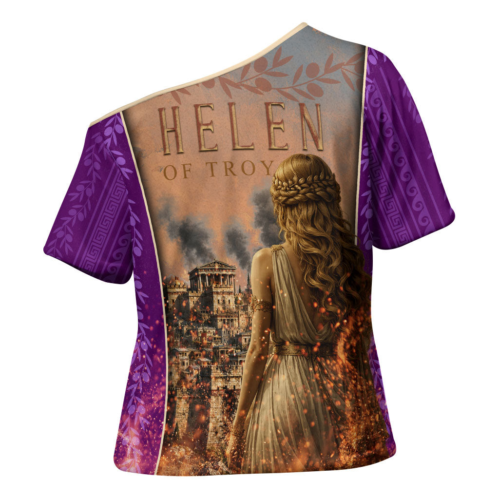 Helen Of Troy Cross Shoulder Shirt Ancient Greek Mythology Trojan War