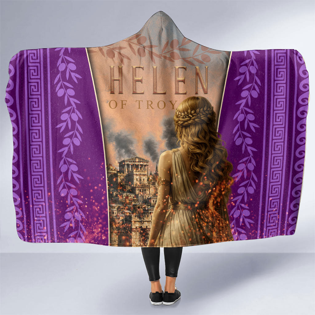 Helen Of Troy Hooded Blanket Ancient Greek Mythology Trojan War