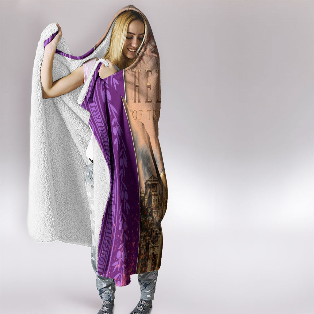 Helen Of Troy Hooded Blanket Ancient Greek Mythology Trojan War