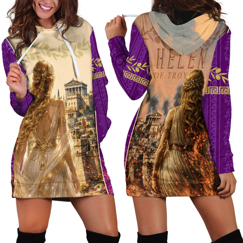 Helen Of Troy Hoodie Dress Ancient Greek Mythology Trojan War