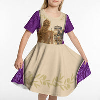 Helen Of Troy Kid Short Sleeve Dress Ancient Greek Mythology Trojan War