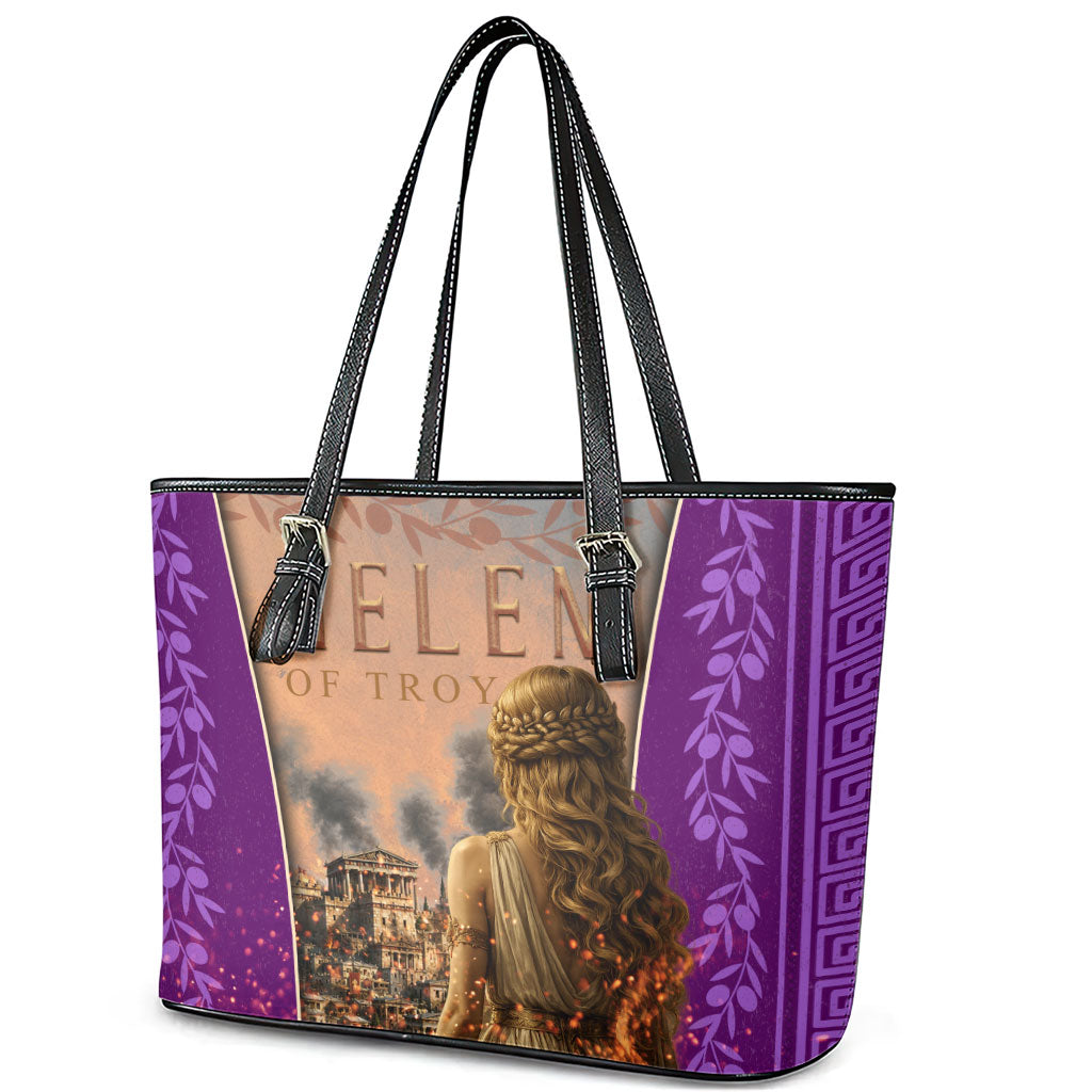 Helen Of Troy Leather Tote Bag Ancient Greek Mythology Trojan War