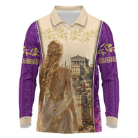 Helen Of Troy Long Sleeve Polo Shirt Ancient Greek Mythology Trojan War