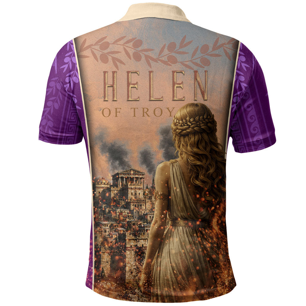 Helen Of Troy Polo Shirt Ancient Greek Mythology Trojan War