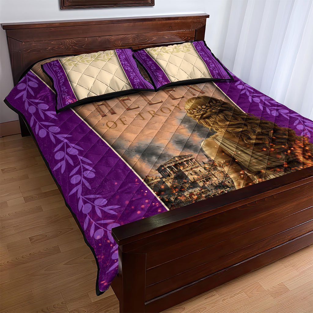 Helen Of Troy Quilt Bed Set Ancient Greek Mythology Trojan War
