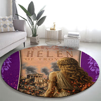 Helen Of Troy Round Carpet Ancient Greek Mythology Trojan War