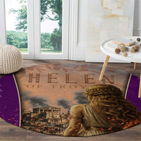Helen Of Troy Round Carpet Ancient Greek Mythology Trojan War