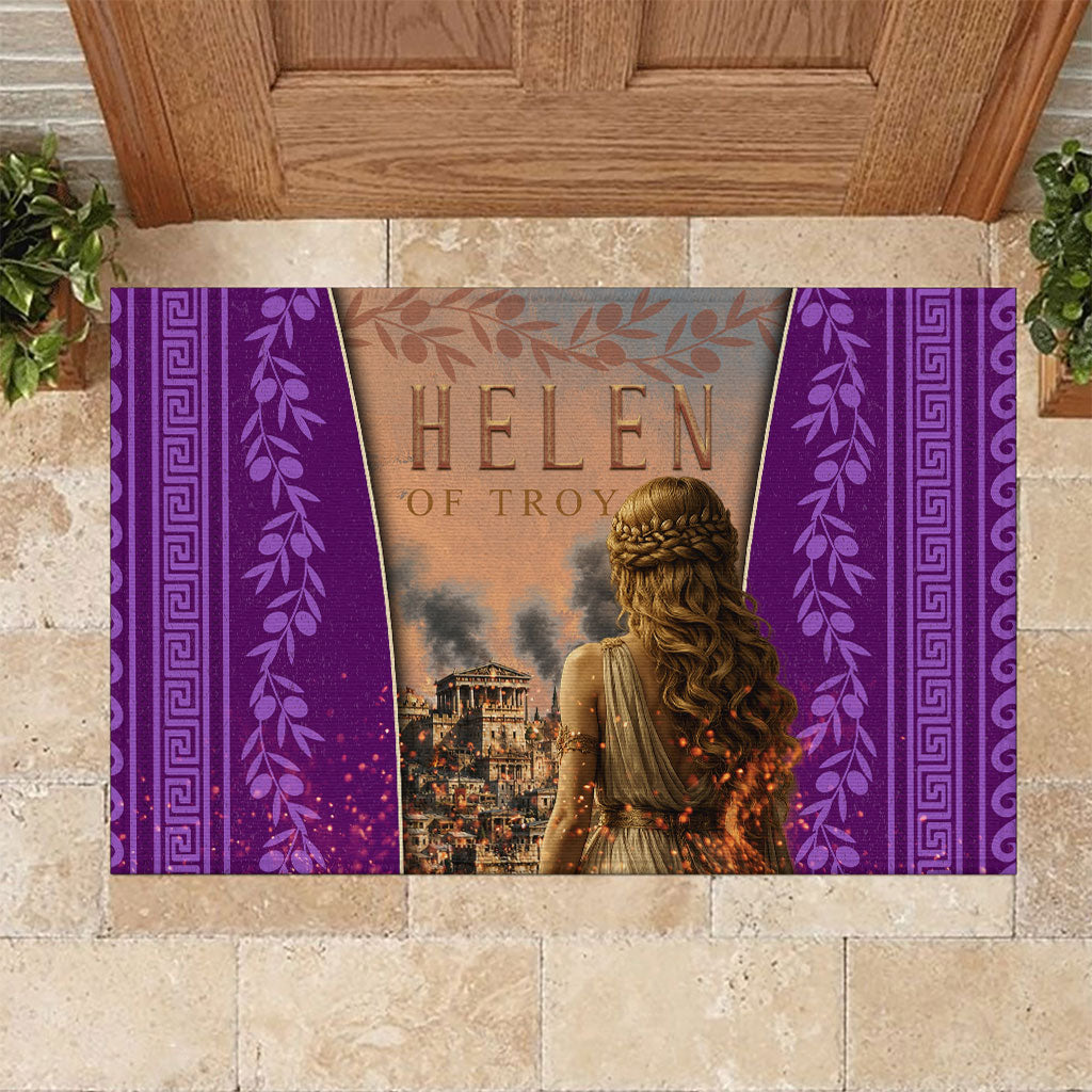 Helen Of Troy Rubber Doormat Ancient Greek Mythology Trojan War