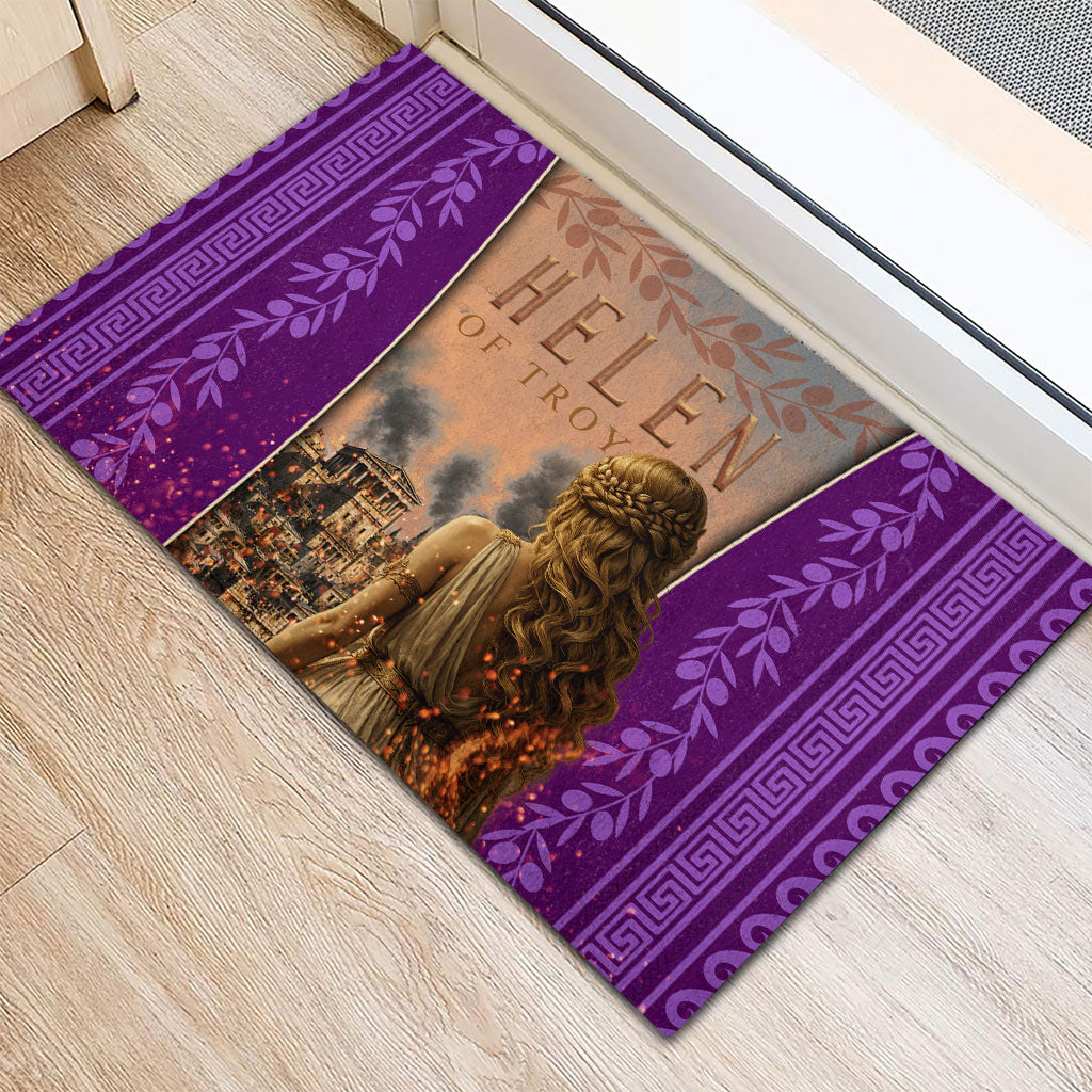 Helen Of Troy Rubber Doormat Ancient Greek Mythology Trojan War