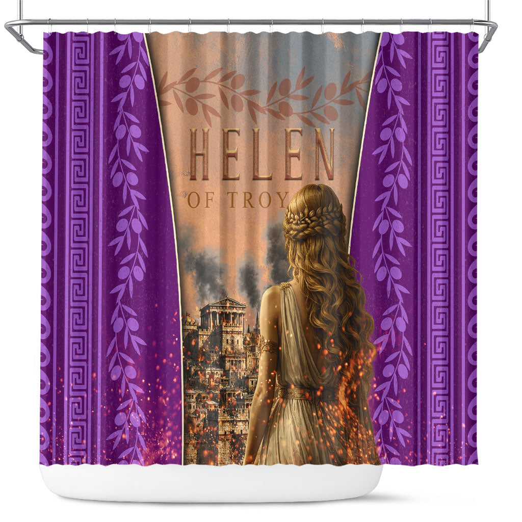 Helen Of Troy Shower Curtain Ancient Greek Mythology Trojan War