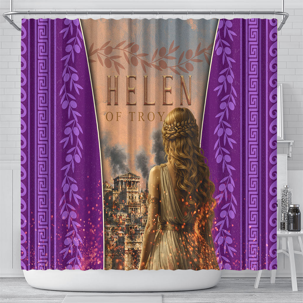 Helen Of Troy Shower Curtain Ancient Greek Mythology Trojan War