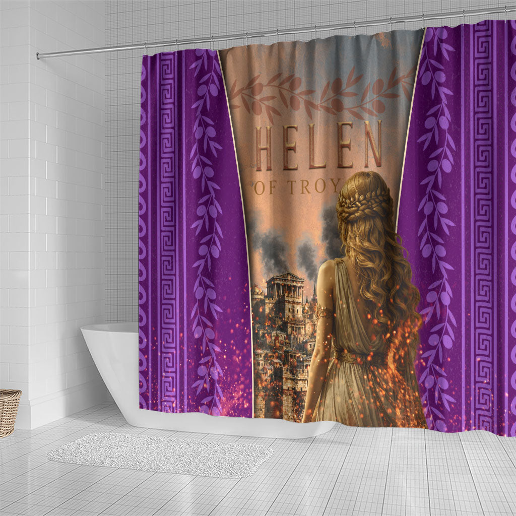 Helen Of Troy Shower Curtain Ancient Greek Mythology Trojan War