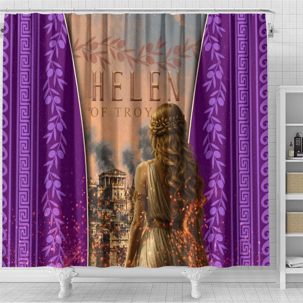 Helen Of Troy Shower Curtain Ancient Greek Mythology Trojan War