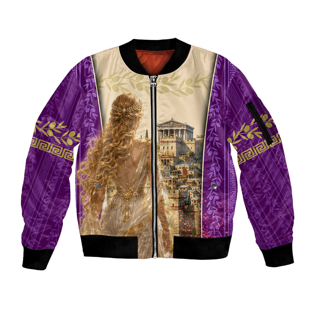 Helen Of Troy Sleeve Zip Bomber Jacket Ancient Greek Mythology Trojan War