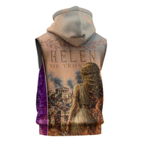 Helen Of Troy Sleeveless Zip Hoodie Ancient Greek Mythology Trojan War