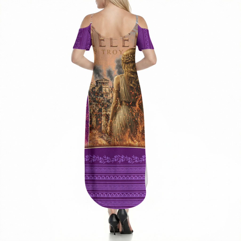 Helen Of Troy Summer Maxi Dress Ancient Greek Mythology Trojan War