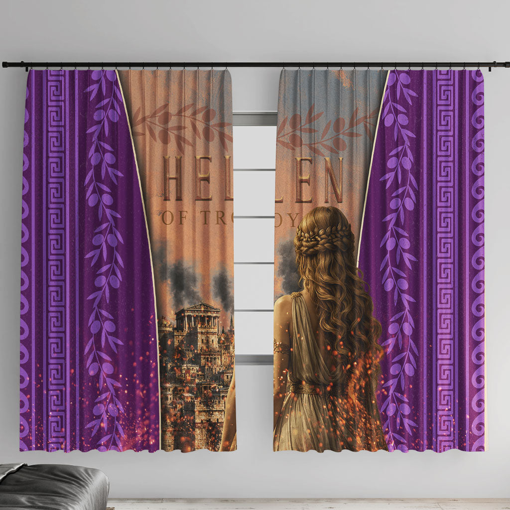 Helen Of Troy Window Curtain Ancient Greek Mythology Trojan War