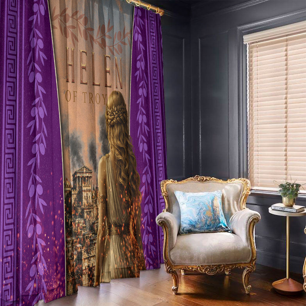 Helen Of Troy Window Curtain Ancient Greek Mythology Trojan War