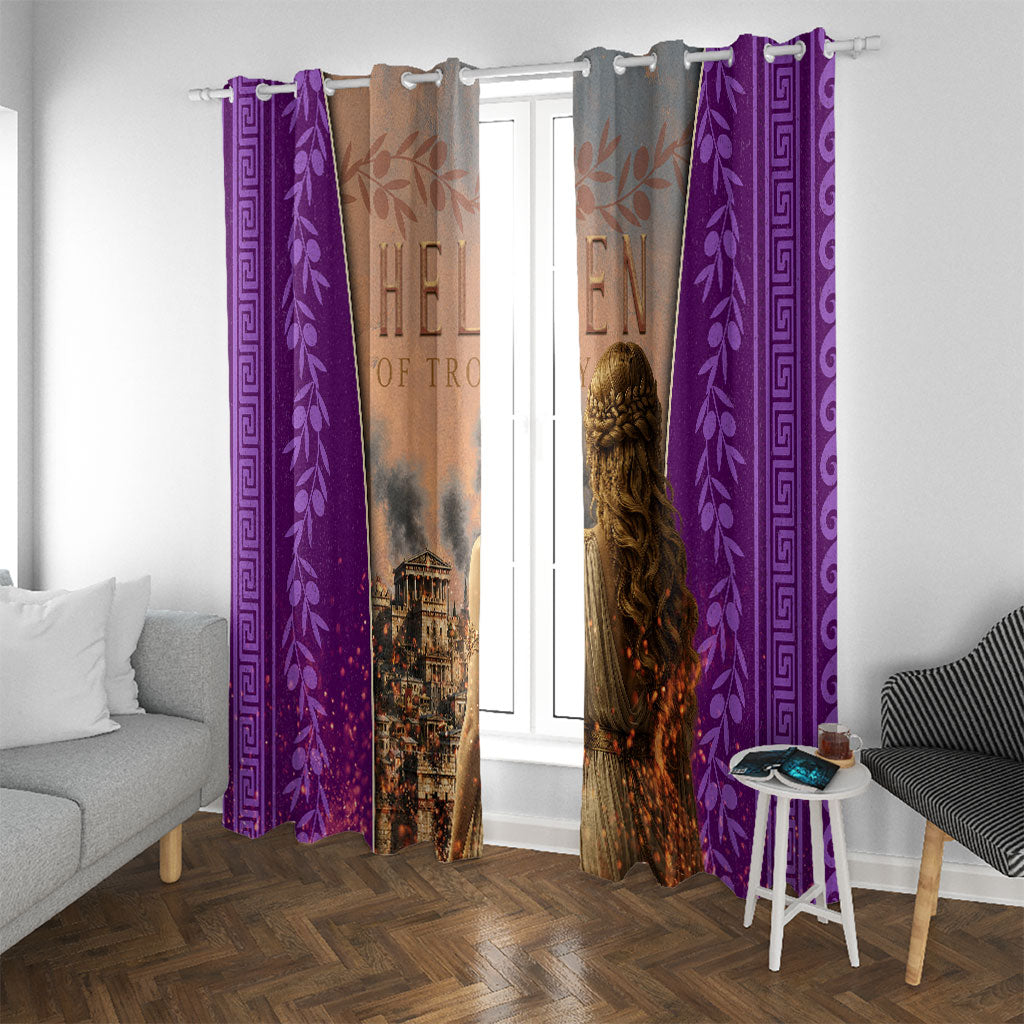 Helen Of Troy Window Curtain Ancient Greek Mythology Trojan War