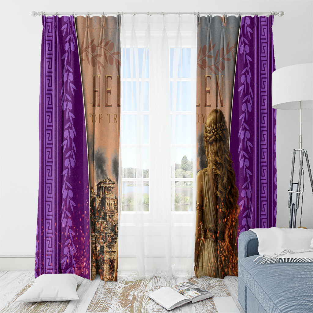 Helen Of Troy Window Curtain Ancient Greek Mythology Trojan War