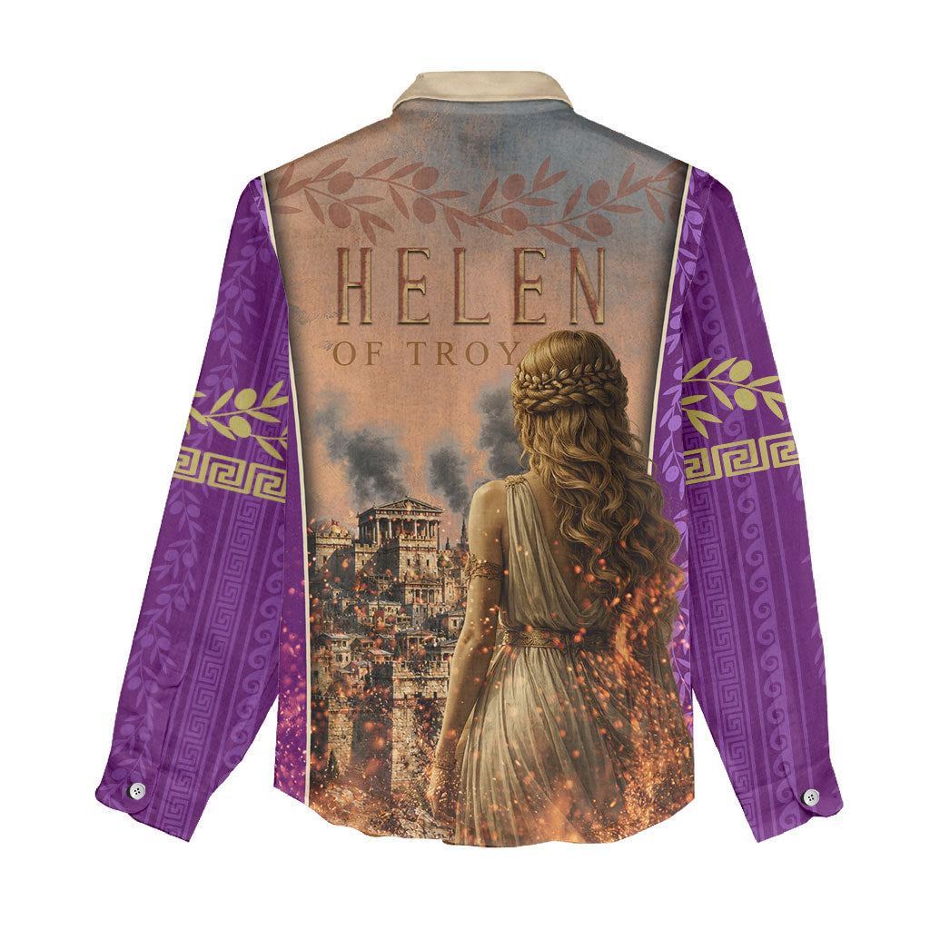 Helen Of Troy Women Casual Shirt Ancient Greek Mythology Trojan War