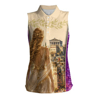 Helen Of Troy Women Sleeveless Polo Shirt Ancient Greek Mythology Trojan War