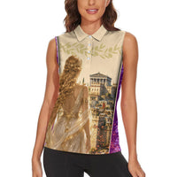 Helen Of Troy Women Sleeveless Polo Shirt Ancient Greek Mythology Trojan War