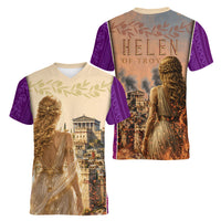 Helen Of Troy Women V-Neck T-Shirt Ancient Greek Mythology Trojan War