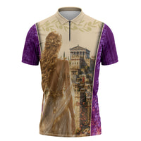 Helen Of Troy Zipper Polo Shirt Ancient Greek Mythology Trojan War
